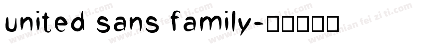 united sans family字体转换